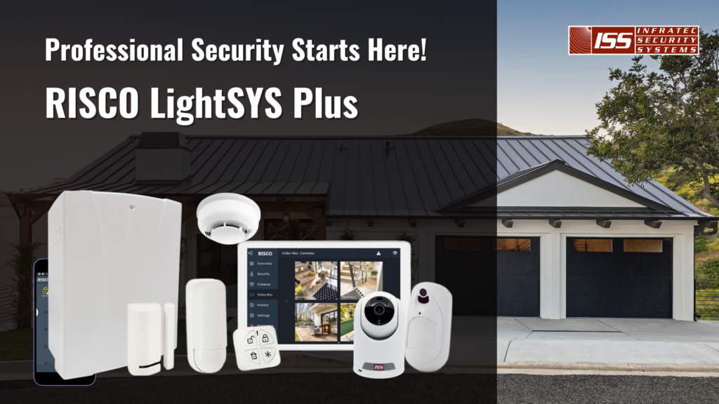 A FULLY INSTALLED HOME SECURITY SYSTEM WITH CAMERAS AND ALARMS.